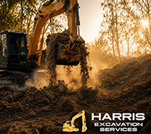 Harris Excavation Services excavation website preview